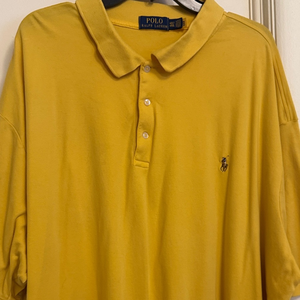 Polo Ralph Lauren Men's Mustard Polo Shirt 4xlt - image 2